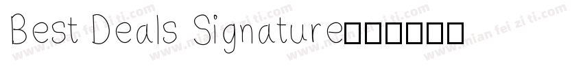 Best Deals Signature字体转换